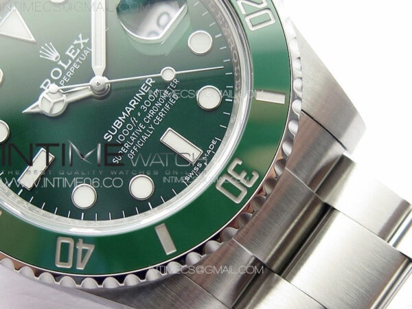 Submariner 116610LV 904L SS Case Best Edition Green Dial On 904L Bracelet ZZF V3 - Image 5