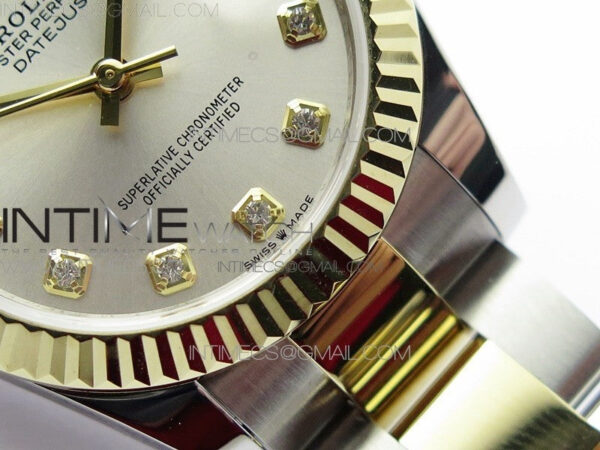 Datejust 31mm 278273 SS/YG BP Best Edition Silver Diamonds Markers Dial on SS/YG Oyster Bracelet - Image 5