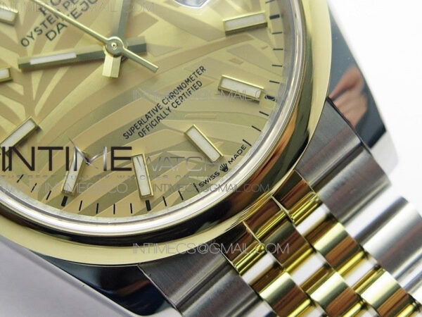 DateJust 36 SS/YG 126203 JDF 1:1 Best Edition New YG Dial on Jubilee Bracelet - Image 6