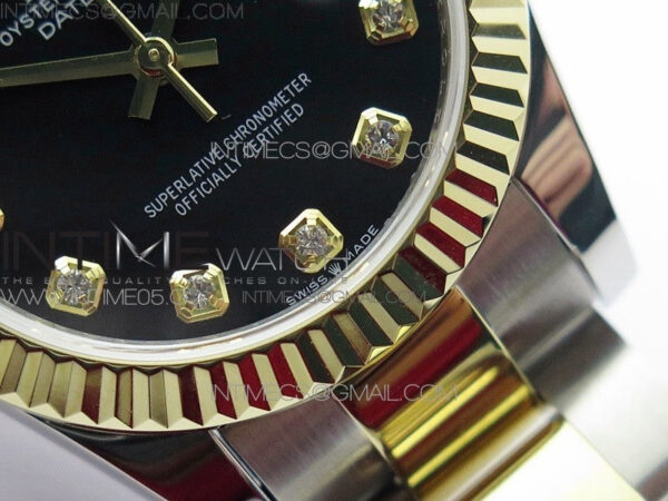 Datejust 31mm 278273 SS/YG BP Best Edition Black Diamonds Markers Dial on SS/YG Oyster Bracelet - Image 6
