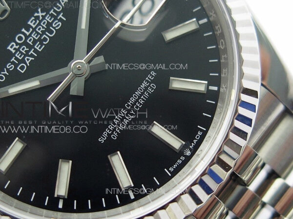 DateJust 36 SS 126234 VSF 1:1 Best Edition 904L Steel Black Dial on Jubilee Bracelet VS3235 - Image 6