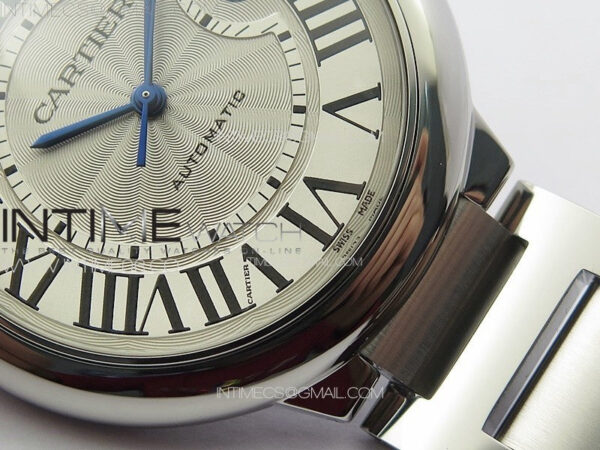 Ballon Bleu 42mm SS K3F 1:1 Best Edition White Texture Dial on SS Bracelet A2824 - Image 6