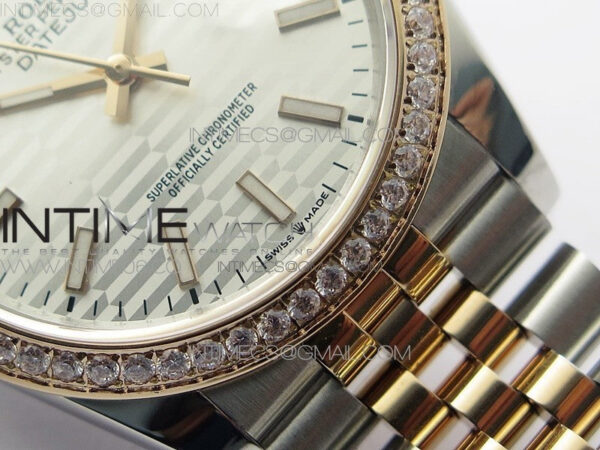 DateJust 36 SS/RG 126281 BP 1:1 Best Edition Silver Dial on Jubilee Bracelet - Image 6
