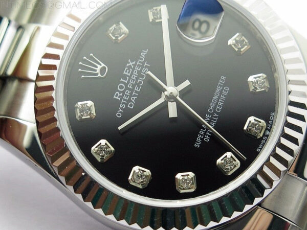 Datejust 31mm 278273 SS BP Best Edition Black Crystal Markers Dial on Oyster Bracelet - Image 7
