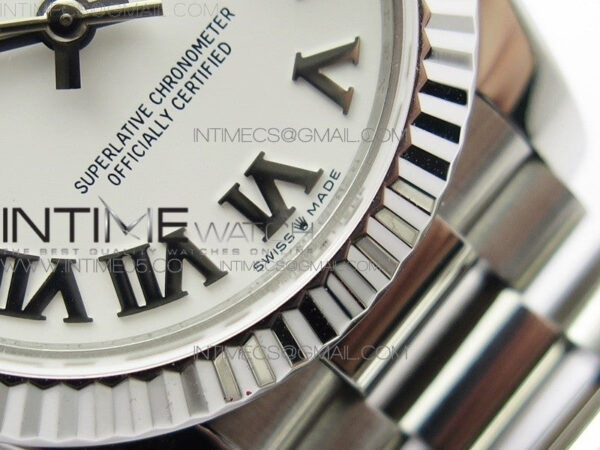 Datejust 31mm 278275 SS BP Best Edition White Roman Markers Dial on SS President Bracelet - Image 6