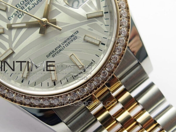 DateJust 36 SS/RG 126281 BP 1:1 Best Edition Silver/Gray Dial on Jubilee Bracelet - Image 6