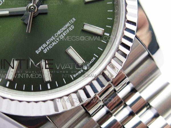Datejust 36mm 116231 SS BP 1:1 Best Edition Green Dial Stick Markers On SS Jubilee Bracelet A2824 - Image 6