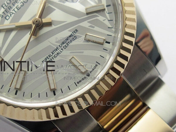 DateJust 36 SS/RG 126231 BP 1:1 Best Edition Silevr/Gray Dial on Oyster Bracelet - Image 8