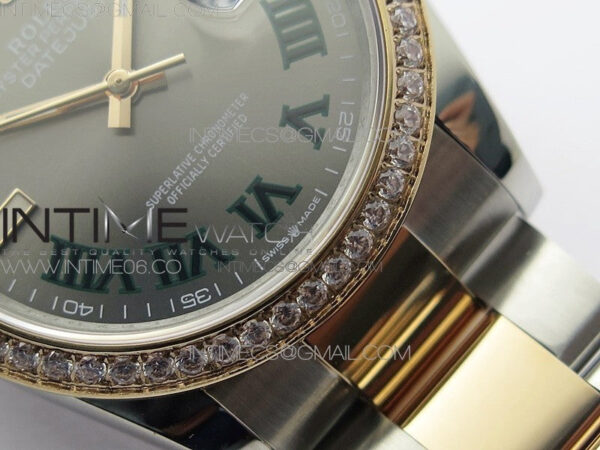 DateJust 36 SS/RG 126281 BP 1:1 Best Edition Gray Dial on Oyster Bracelet - Image 6