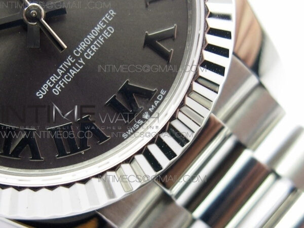 Datejust 31mm 278275 SS BP Best Edition Gray Roman Markers Dial on SS President Bracelet - Image 6