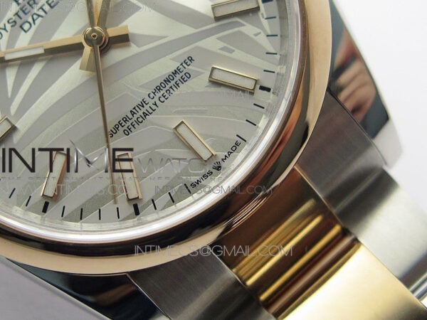 DateJust 36 SS/RG 126201 BP 1:1 Best Edition Silver/Gray Dial on Oyster Bracelet - Image 6