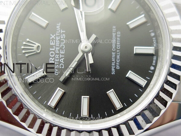 Datejust 28mm 279179 SS APSF Best Edition Gray Dial Sticks Markers on SS Jubilee Bracelet NH05 - Image 6