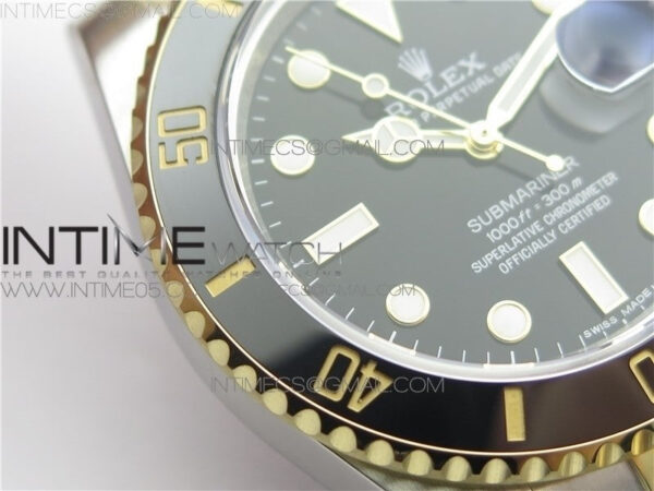 Yacht-Master 42mm 226659 316L BP 1:1 Best Edition 3D Black Ceramic Bezel on Black Rubber Strap SA3235 - Image 6