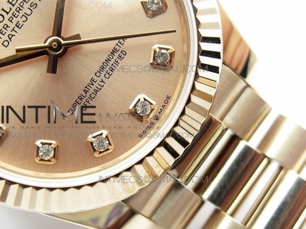 Datejust 31mm 278275 RG BP Best Edition RG Crystal Markers Dial on RG President Bracelet - Image 6