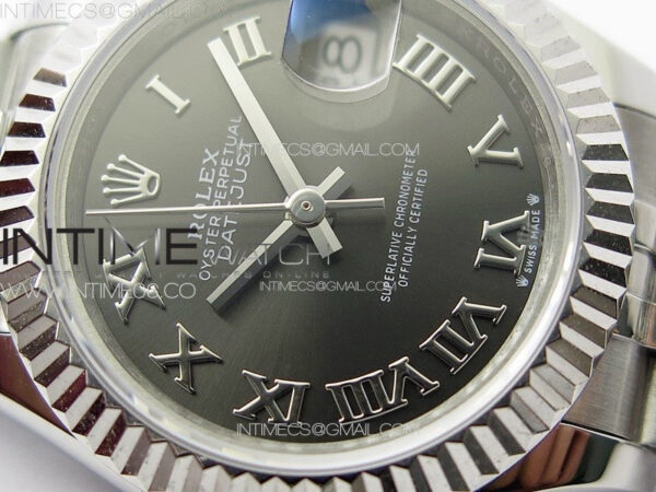 Datejust 28mm 279179 SS APSF Best Edition Gray Dial Roman Markers on SS Jubilee Bracelet NH05 - Image 6