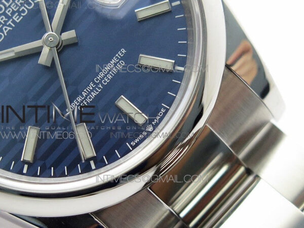 DateJust 36 SS 126200 BP 1:1 Best Edition New Blue Dial on Oyster Bracelet - Image 6