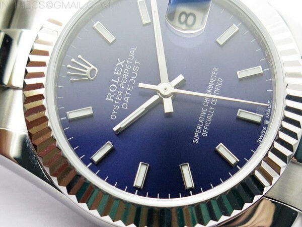 Datejust 31mm 278273 SS BP Best Edition Blue Stick Markers Dial on Oyster Bracelet - Image 6