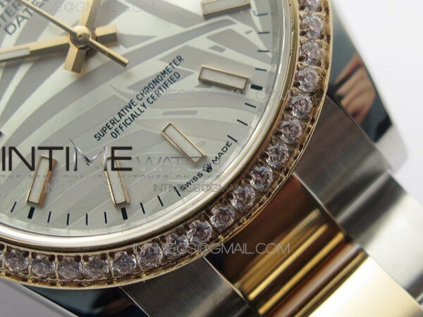 DateJust 36 SS/RG 126281 BP 1:1 Best Edition Silver/Gray Dial on Oyster Bracelet - Image 6