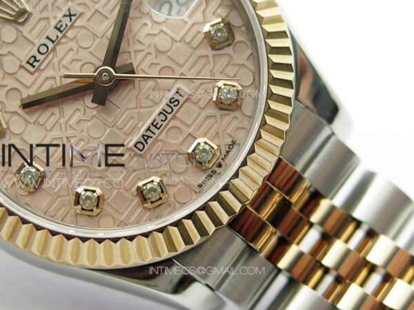 DateJust 31mm 178271 SS/RG APSF Best Edition RG Jubilee Dial Crystal Markers on Jubilee Bracelet A2824 - Image 5