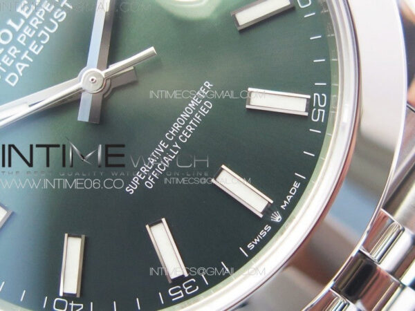 DateJust 41 126300 904L SS VSF 1:1 Best Edition Green Dial on Jubilee Bracelet VS3235 - Image 6