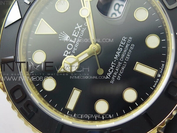 Yacht-Master 126658 YG VSF 1:1 Best Edition Black Ceramic Bezel on Oysterflex Strap VS3235 - Image 6