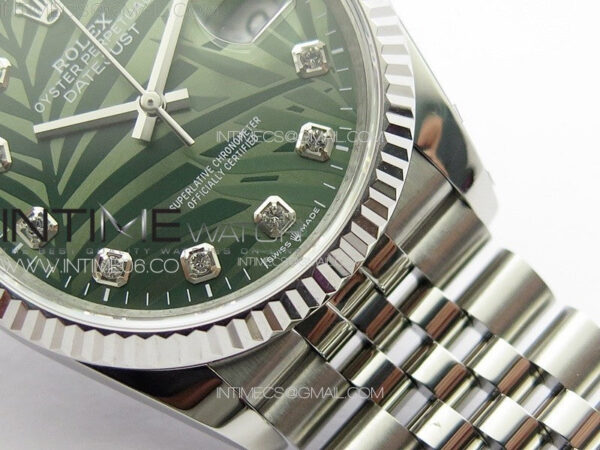 DateJust 36 SS 126233 JDF 1:1 Best Edition New Green Dial on Jubilee SS Bracelet - Image 6