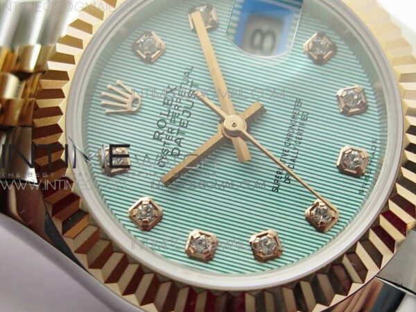 Datejust 28mm 279173 SS/RG BP Best Edition Blue Texture Dial on SS/RG Jubilee Bracelet ETA2671 - Image 6
