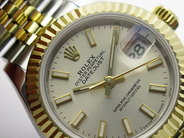 Datejust 28mm 279173 SS/YG BP Best Edition Silver Sticks Markers Dial on SS/YG Jubilee Bracelet ETA2671 - Image 7