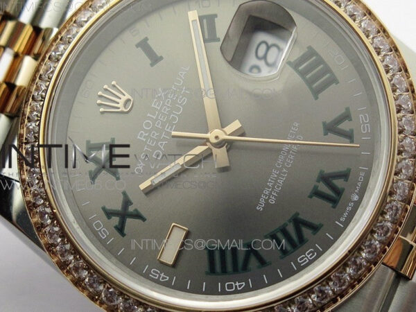 DateJust 36 SS/RG 126281 BP 1:1 Best Edition Gray Dial on Jubilee Bracelet - Image 7