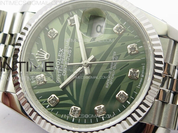 DateJust 36 SS 126233 JDF 1:1 Best Edition New Green Dial on Jubilee SS Bracelet - Image 8
