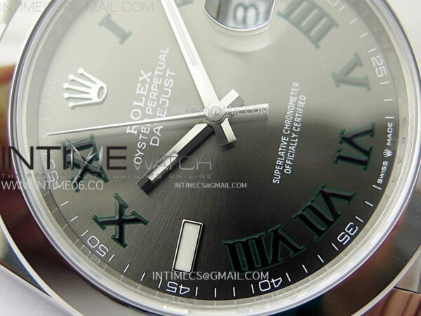 DateJust 41 126300 904L SS VSF 1:1 Best Edition Gray Dial Roman Markers on Jubilee Bracelet VS3235 - Image 7