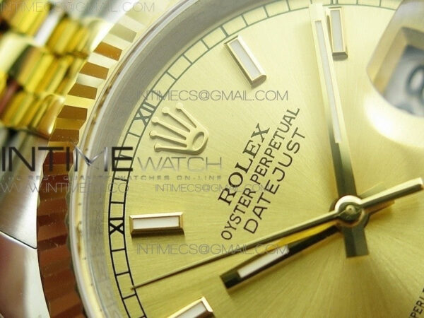 DateJust 36 SS/YG 126233 ARF 1:1 Best Edition YG Dial Stick Markers on SS/YG Jubilee Bracelet SH3135 - Image 7