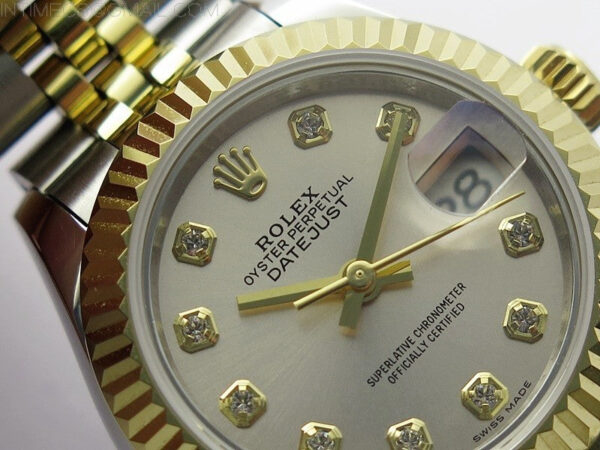 Datejust 28mm 279173 SS/YG BP Best Edition Silver Crystals Markers Dial on SS/YG Jubilee Bracelet ETA2671 - Image 7