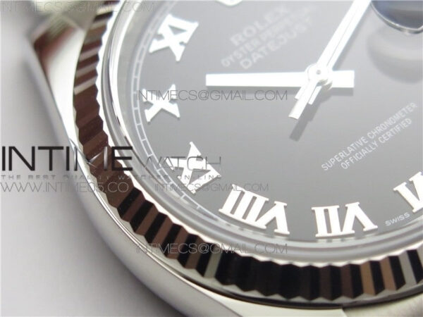 DateJust 36 SS 116234 ARF 1:1 Best Edition 904L Steel Black Dial Roman Markers on Jubilee Bracelet SH3135 V3 - Image 7