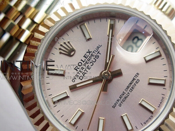 Datejust 28mm 279173 SS/RG BP Best Edition Silver Sticks Markers Dial on SS/RG Jubilee Bracelet ETA2671 - Image 7