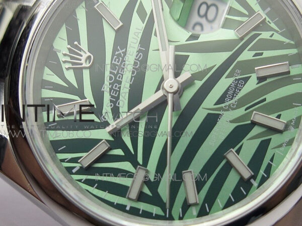 DateJust 36 SS 126200 BP 1:1 Best Edition New Green Dial on Oyster Bracelet - Image 7