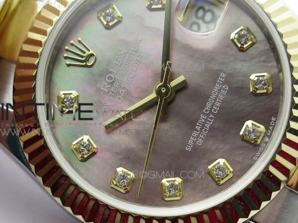 Datejust 31mm 278273 SS/YG BP Best Edition Black MOP Diamonds Markers Dial on SS/YG Oyster Bracelet - Image 6