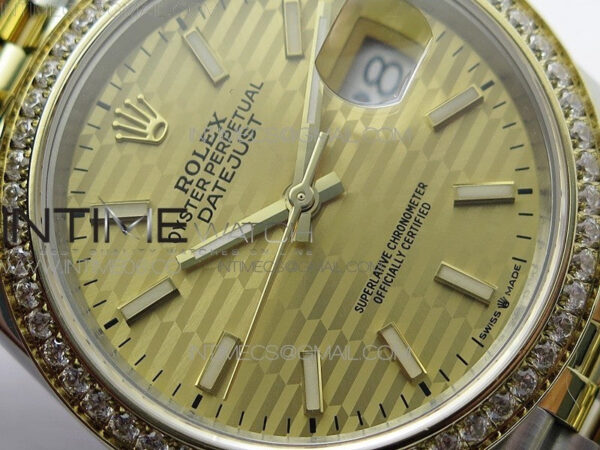 DateJust 36 SS/YG 126283 JDF 1:1 Best Edition New YG Dial on Jubilee Bracelet - Image 7