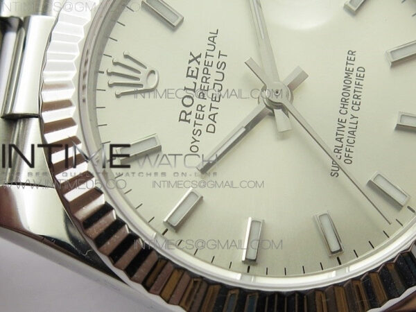 Datejust 31mm 278275 SS BP Best Edition Silver Stick Markers Dial on SS President Bracelet - Image 7