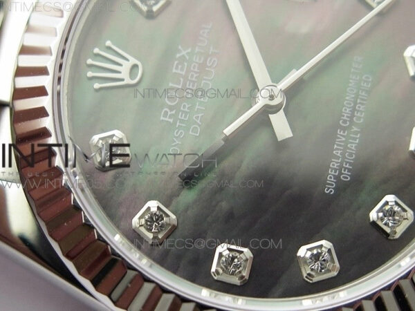 Datejust 31mm 278275 SS BP Best Edition Gray MOP Crystals Markers Dial on SS President Bracelet - Image 7