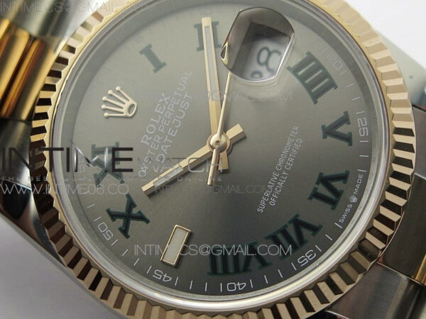 DateJust 36 SS/RG 126231 BP 1:1 Best Edition Gray Dial on Oyster Bracelet - Image 7