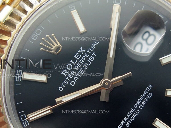 DateJust 41 126331 904L SS/RG GMF 1:1 Best Edition Black Dial On Jubilee Bracelet VR3235 - Image 6