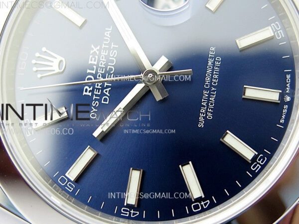 DateJust 41 126300 904L SS VSF 1:1 Best Edition Blue Dial on Jubilee Bracelet VS3235 - Image 7