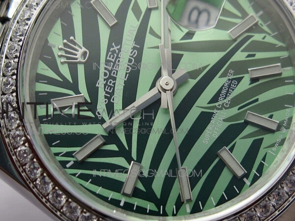 DateJust 36 SS 126284 BP 1:1 Best Edition New Green Dial on Jubilee Bracelet - Image 7