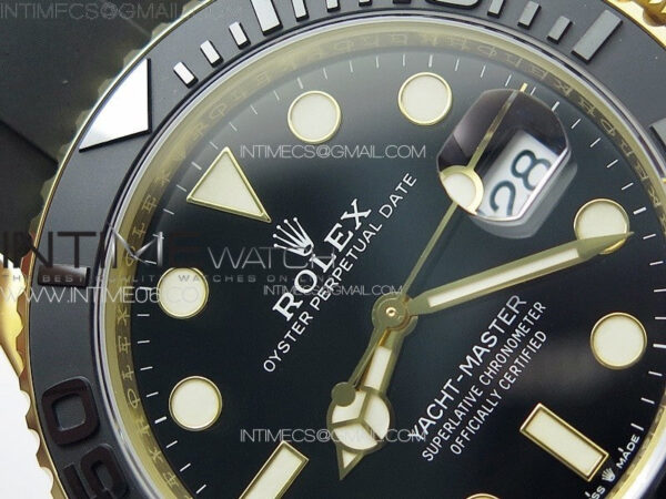 Yacht-Master 126658 YG VSF 1:1 Best Edition Black Ceramic Bezel on Oysterflex Strap VS3235 - Image 7