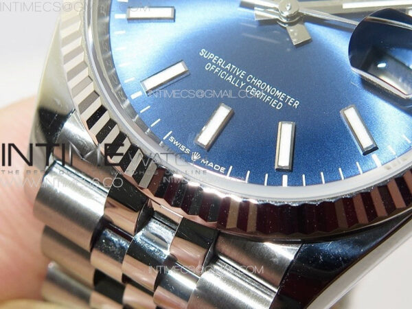DateJust 36 SS 126234 VSF 1:1 Best Edition 904L Steel Blue Dial on Jubilee Bracelet VS3235 - Image 6