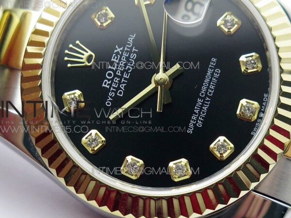 Datejust 31mm 278273 SS/YG BP Best Edition Black Diamonds Markers Dial on SS/YG Oyster Bracelet - Image 7