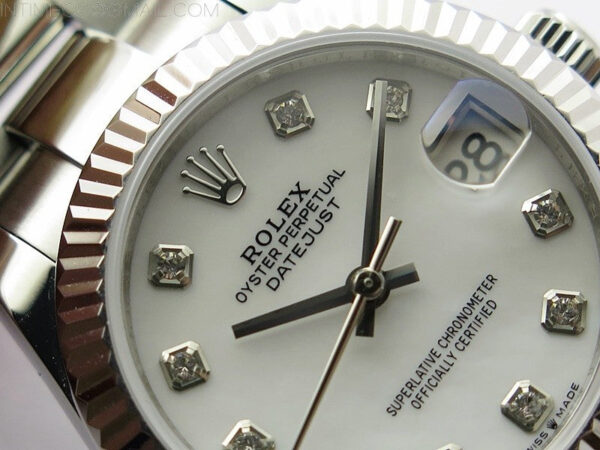 Datejust 31mm 278273 SS BP Best Edition White MOP Crystal Markers Dial on Oyster Bracelet - Image 7