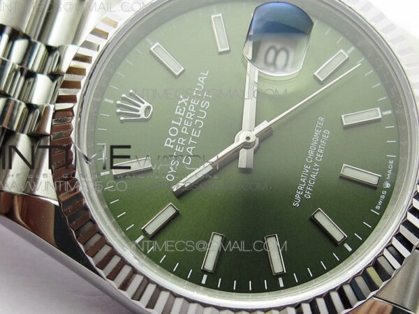 Datejust 36mm 116231 SS BP 1:1 Best Edition Green Dial Stick Markers On SS Jubilee Bracelet A2824 - Image 8