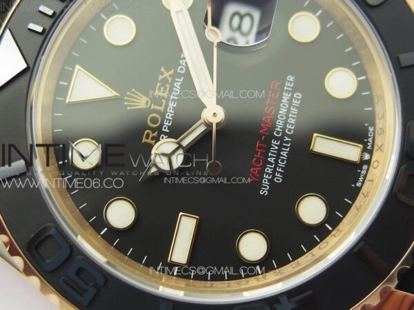 Yacht-Master 126655 RG VSF 1:1 Best Edition Black Ceramic Bezel on Oysterflex Rubber Strap VS3235 - Image 7